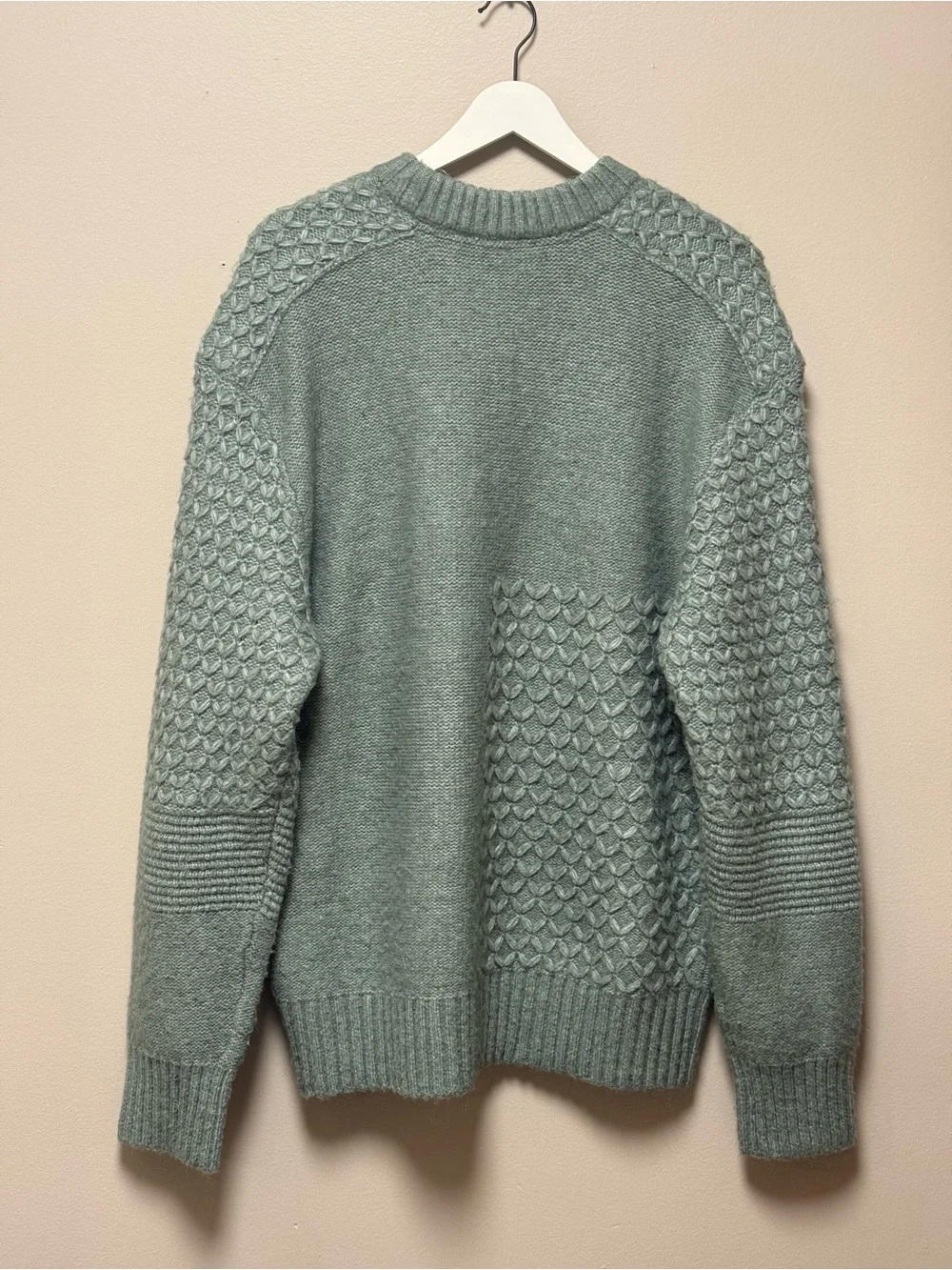 Ted Baker—Men's Textured Knit Wool-Blend Sweater Size 7/3XL